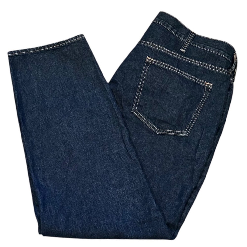 Old Navy Athletic Taper Jeans Mens 40x30 Blue Excellent Dark Wash Denim